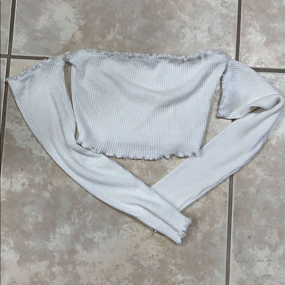 Fashion Nova Long Sleeve Crop Top